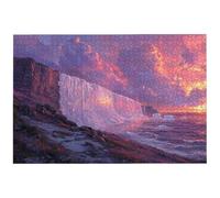 Abstract Jigsaw Puzzles for Adults 1000, 1000 Piece Jigsaw Puzzles for Adults, 75x50cm Hard Impossible Wooden Puzzle, Challenging Game for the Whole for Women, Gifts for Men, Theme: (Landscape), -7069