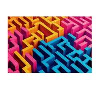 Abstract Jigsaw Puzzles for Adults 5000 Piece Jigsaw Puzzles for Adults Geometry 156x105cm, Classic Educational Games Decompression, Challenging Game for Families Beautiful Decor Gifts for Men B-97