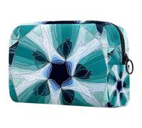 Abstract Kaleidoscope Background Cosmetic Bag for Women, Travel Toiletries Bags Large Makeup Handy Pouch Organiser Bag with Zipper