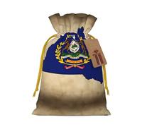 Abstract Kentucky State Flag Map02 Print Drawstring Gift Bags Packaging Party Candy Goodie Bag Xmas Presents Decor Holiday Giving