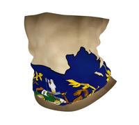 Abstract Kentucky State Flag Map02 Print Headband Neck Gaiter Head Wrap Headwear