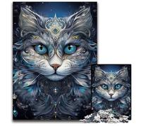 Abstract Kintsugi Cat Jigsaw Puzzles for Adults 1000 Piece Difficult Puzzles for Adults for Birthdays And Holidays 1000 PCS(75x50cm)