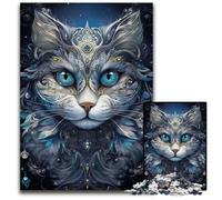 Abstract Kintsugi Cat Jigsaws 1000 Pieces for Adults Puzzles for Adults Perfect for Christmas Halloween Easter New Year 1000 PCS(38x26cm)