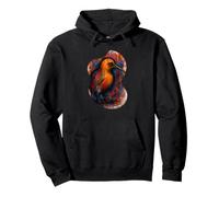 Abstract Kiwi Color Splash Pullover Hoodie