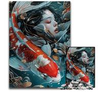 Abstract Koi Fish 1000 Pieces Puzzles for Adults Difficult Puzzles for Adults for Holidays Birthdays And Family Game Nights 1000 PCS(38x26cm)