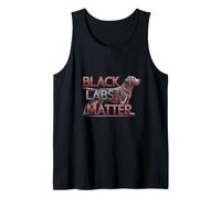 Abstract Labrador Silhouette, Black Labs Matter Tank Top