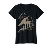 Abstract Landscape Architecture - Vintage Ink - Mystical Value Graphic T-Shirt, Women, Black, L