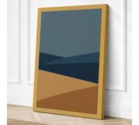 Abstract Landscape Horizon Canvas Wall Art Print 24x16 Inch