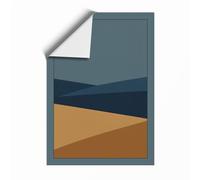 Abstract Landscape Horizon Minimalist Unframed Wall Art Print A4 (29.7×21cm), Wall Decor for Living Room, Bedroom, Office & Home, Art Gift