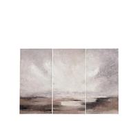 Abstract Landscape Set of 3 Canvases - Grey & Neutrals