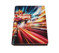 Abstract Las Vegas A5 Notebook Refillable 6 Ring Binder Note Book 90 Pages for Travel Journal