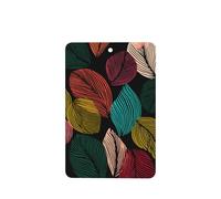 Abstract Leaf Pattern Graphic Car Air Fresheners 4 Pcs Hanging Scented Cards Fragrance Scented Cards For Car Aromatherapy Tablets