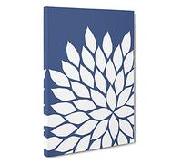 Abstract Leaves No.3 Gold Canvas Print for Living Room Bedroom Home Office Décor, Wall Art Picture Ready to Hang, 30 x 20 Inch (76 x 50 cm)