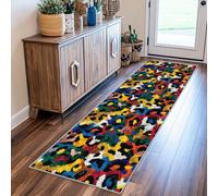 Abstract Leopard Print Runner Rugs 60cm x 300cm, Decorations,