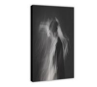 Abstract Light And Shadow Minimalist Black And White Art Canvas Poster Bedroom Decor Landscape Office Room Decor Gift 20x30inch(50x75cm)