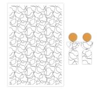 Abstract Lines Transfer Paper for Polymer Clay, 10 Pcs Water Transfer Sheets for Polymer Clay, Irregular Lines Clay Transfer Paper for DIY Art Jewelry Earrings Making Craft Supplies 5.82X3.93inch