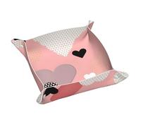 Abstract Love Chart Double-Sided Full Print, Leather Tray, Suitable for Placing Some Small itemsã€‚