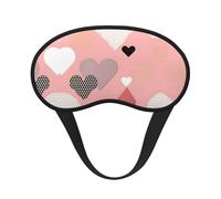 Abstract Love Chart It is a Black-Rimmed Eye mask. The Soft Eye mask can Improve Sleep Quality and is Suitable for Indoors, Outdoors and Traveling.