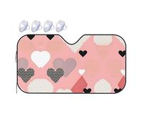 Abstract Love Chart It is a car Windshield Sun Visor, which Does not take up Too Much Space and Protects The Environment Inside The car.