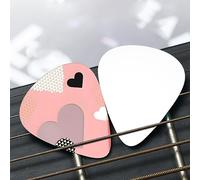 Abstract Love Chart Patterned guitar pick set - (thin/medium/thick), widely compatible with all kinds of stringed instruments,