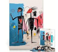 Abstract Man Woman Art Jigsaw Puzzles 1000 Pieces for Adults Think Sharper True Detail Home Play Christmas Surprise (38x26cm)