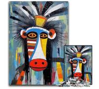 Abstract Mandrill Portrait_189534b - 副本 (2) - 副本 - 副本 1000 Piece Jigsaw Puzzle Wooden Jigsaw Puzzles Perfect for Teenagers & Collectors, Ideal Home Decor & Travel Gift 300 PCS