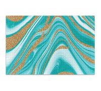 Abstract Marble Aqua Blue Jigsaw Puzzles 1000 Pieces Adult Animal Painting Decor Custom Difficult Family Puzzle White Elephant Gifts Funny, 29.5x19.7 Inch