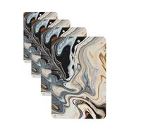 Abstract Marble Ink Texture Car Air Freshener Cards for Women Men 4 Pack Cute Car Accessories Long Lasting Scent Car Diffuser Hanging Auto Aromatherapy Tablets Car Fresheners Gifts