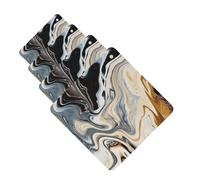 Abstract Marble Ink Texture Car Air Freshener Cards for Women Men 4 Pack Cute Car Accessories Long Lasting Scent Car Diffuser Hanging Auto Aromatherapy Tablets Car Fresheners Gifts