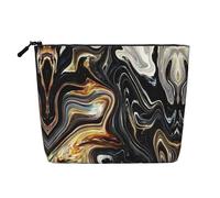 Abstract Marble Ink Texture Print Makeup Bag, Toiletry Organizer,One Pack for Multiple Daily Uses, Business Trip Companion