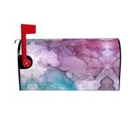 Abstract Marble Magnetic Mailbox Cover Mailbox Protector Letter Box Flap Easy Install No Tools 21x18 In