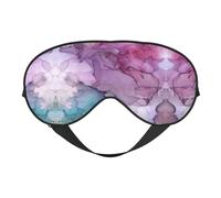 Abstract Marble Night Mask Soft Reversible Eye Cover Adjustable Strap Light Blocking Comfortable Rest