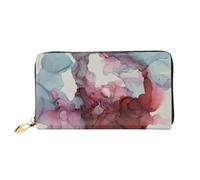 Abstract Marble Print Cellphone Credit Card Money Holder Wallet Leather Women Card Wallet Zipper Pocket, Black, One Size, Black, One Size
