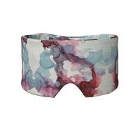 Abstract Marble Printed Slumber Eye Shield, Reversible Sleep Gear, Light Blocking Headwrap, for Travel Comfort