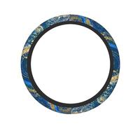 Abstract Marble Stone Print Vehicle Steering Wheel Cars Interior Accessory Everyday Use All-Weather Protection