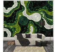 Abstract Marble Tapestry Concentric Circles Waves Home Decor Tapestry Dormitoryand Office DecorationWhite Black 40″ × 60″