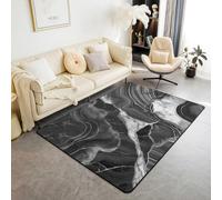 Abstract Marble Texture 3D Printing Restaurant Carpet 60 X 120 Cm - Indoor Doorway Non-Slip Floor Mat Carpet - Soft Touch - Polyester - Easy To Clean - Suitable For Kitchen, Table, Home -9063757263343