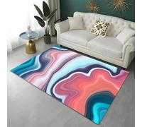 Abstract Marble Texture 3D Printing Soft Children'S Room Carpet 40 X 60 Cm - Low Pile Non-Slip Area Rug - Washable - Anti-Stain, Non-Shedding: Nmentally Friendly - Easy To Clean - Polye -5338377193595