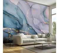 Abstract Marble Wallpaper, Fluid Watercolor Wallpaper for Living Room, Bedroom, Non-Woven Decor Wall Paper, Photo Dining Room, Hallway, Lounge, Mural Large 3D Home Decor 400 x 280 cm BYQ79