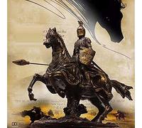 Abstract Medieval Warrior Knight Roman Armor Warrior Statue Sculpture Figurine Room Decor Creative Retro Crafts Ornament Gifts Model Resin Finish Collectible Renaissance Bar Decoration (Size : F)