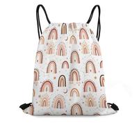 Abstract Mid Century Rainbow Swimming Bag Lightweight Bags Versatile Sports Backpack For Shopping Storage Organization 36X42Cm