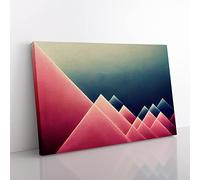 Abstract Minimalism Art Canvas Wall Art Print Ready to Hang, Framed Picture for Living Room Bedroom Home Office Décor, 76x50 cm (30x20 Inch)