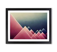 Abstract Minimalism Art Framed Print | A2 Black Framed Wall Art | Ready to Hang | Minimalist Fantasy Picture | Living Room Bedroom Lounge Office