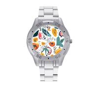 Abstract Minimalist Boho Art Trendy Wrist Watches for Men Classic Business Stainless Steel Band Quartz Watch