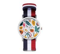 Abstract Minimalist Boho Art Trendy Wrist Watches for Unisex Classic Casual Braided Strap Quartz Watch