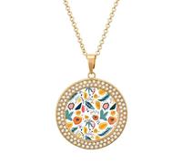Abstract Minimalist Boho Art Women's Diamond Necklace Shiny Rhinestones Pendant Jewel Necklaces Romantic Trendy