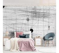 Abstract Minimalist Three Dimensional Black and White Lines 3D Wallpaper Luxury Home Dining Decor Paste Sofa Living Room The Wall for Bedroom Mural-400cm×280cm