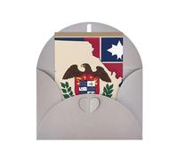 Abstract Missouri State Flag Map04 Print Adorable Blank Cards& Envelopes,Unique Designs Perfect for Festivals, Invitations