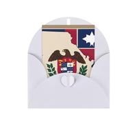 Abstract Missouri State Flag Map04 Print Adorable Blank Cards& Envelopes,Unique Designs Perfect for Festivals, Invitations