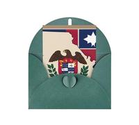 Abstract Missouri State Flag Map04 Print Adorable Blank Cards& Envelopes,Unique Designs Perfect for Festivals, Invitations